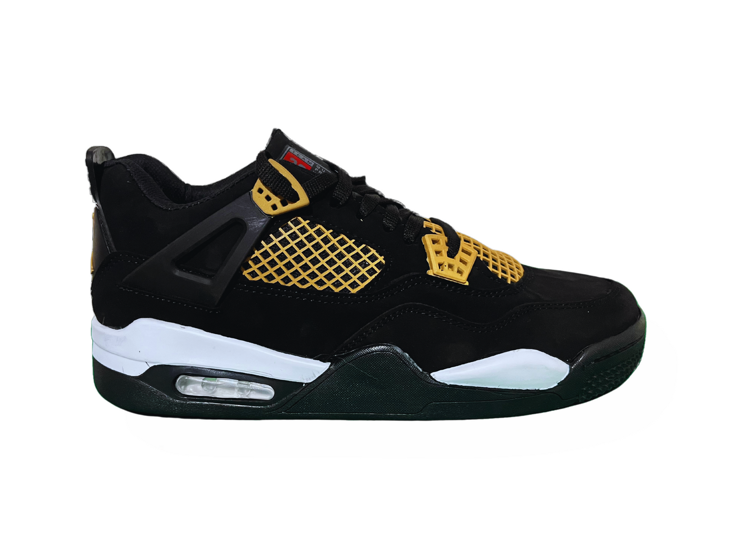 TENIS RETRO 4 NEGRO ORO 22/25.5